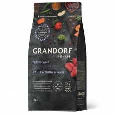GRANDORF FRESH DOG Lamb MED&MAXI сухой корм для собак средних и крупных пород, ягненок, батат