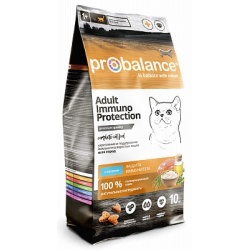 Probalance корм сухой Immuno для кошек, лосось, 10кг