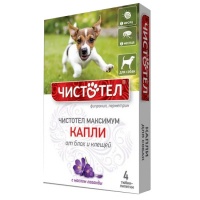 ЧИСТОТЕЛ Максимум Капли от блох для собак 1мл №4