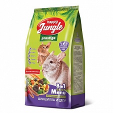 Happy Jungle Престиж Корм для шиншилл и дегу 500г, J404