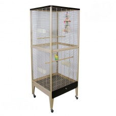 MONTANA Клетка для малых птиц "Happy Home 66 B", Choco-Vanile, 66х61х165,5см