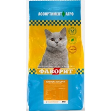 Фаворит сухой корм для кошек Мясное ассорти