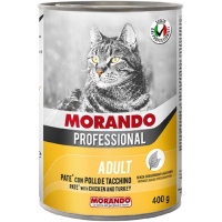 Morando Professional консервы для кошек паштет с Курицей и индейкой