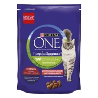 Purina One Природа Здоровья сухой корм для стерилизованных кошек говядина