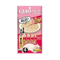 INABA CIAO крем-лакомство для котят Churu пюре Тунец Магуро, 14 г х 4 шт