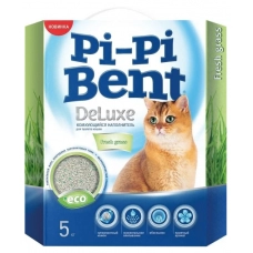 Наполнитель для кошачьего туалета Пи-Пи-Бент DeLuxe Fresh grass 5 кг