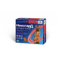 Нексгард Спектра XL для собак 30-60 кг, уп. 3 таб.