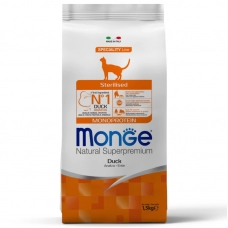 Monge Cat Monoprotein Sterilised Duck корм для стерилизованных кошек с уткой 1,5 кг