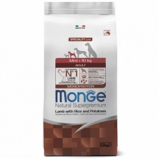 Monge Dog Monoprotein корм для собак всех пород ягненок с рисом и картофелем
