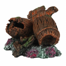 AQUA DELLA Декорация для аквариума "Две бочки NO FISHING", 13,5x11x11см