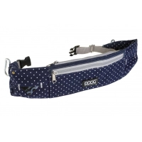 DOOG Сумка на пояс "Walkie Belt", синяя в белый горох, 42х10х1,5см