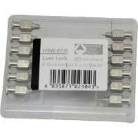Луер Лок (Luer Lock) Иглы многоразовые Eco Henke 0,8*15мм (12шт)