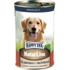 ХэппиДог Natur Line Консервы для собак, Телятина с индейкой, 0,410 кг 72244