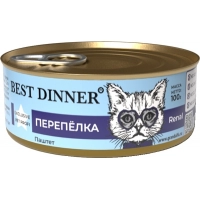 Best Dinner Exclusive Vet Profi Renal консервы для кошек паштет Перепелка