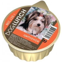 Dog Lunch консервы для собак крем-суфле Цыпленок