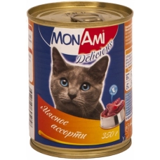 MonAmi консервы для кошек Мясное ассорти