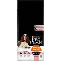 Pro Plan сухой корм для собак кр.пород старше 7 лет с чувст.кожей лосось рис