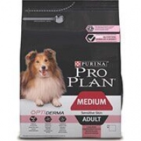 Pro Plan сухой корм для собак кр.пород с чувст.кожей лосось