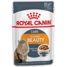 Royal Canin Intense Beauty пауч для кошек для здоровья кожи и шерсти кусочки в соусе Мясо/Рыба